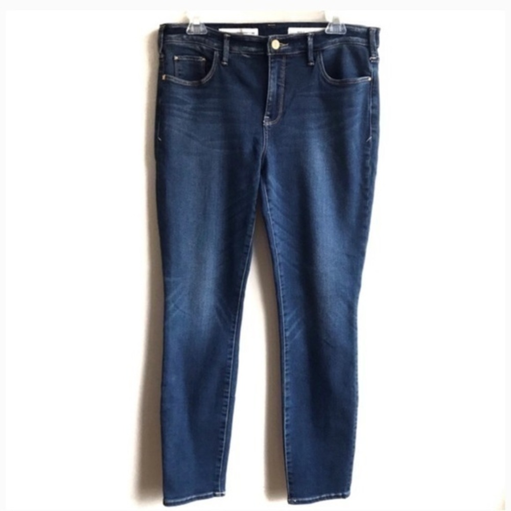 ❤️FINAL SALE❤️ Anthropologie | Pilcro Dark Blue “Serif” High Rise Jean Size 28